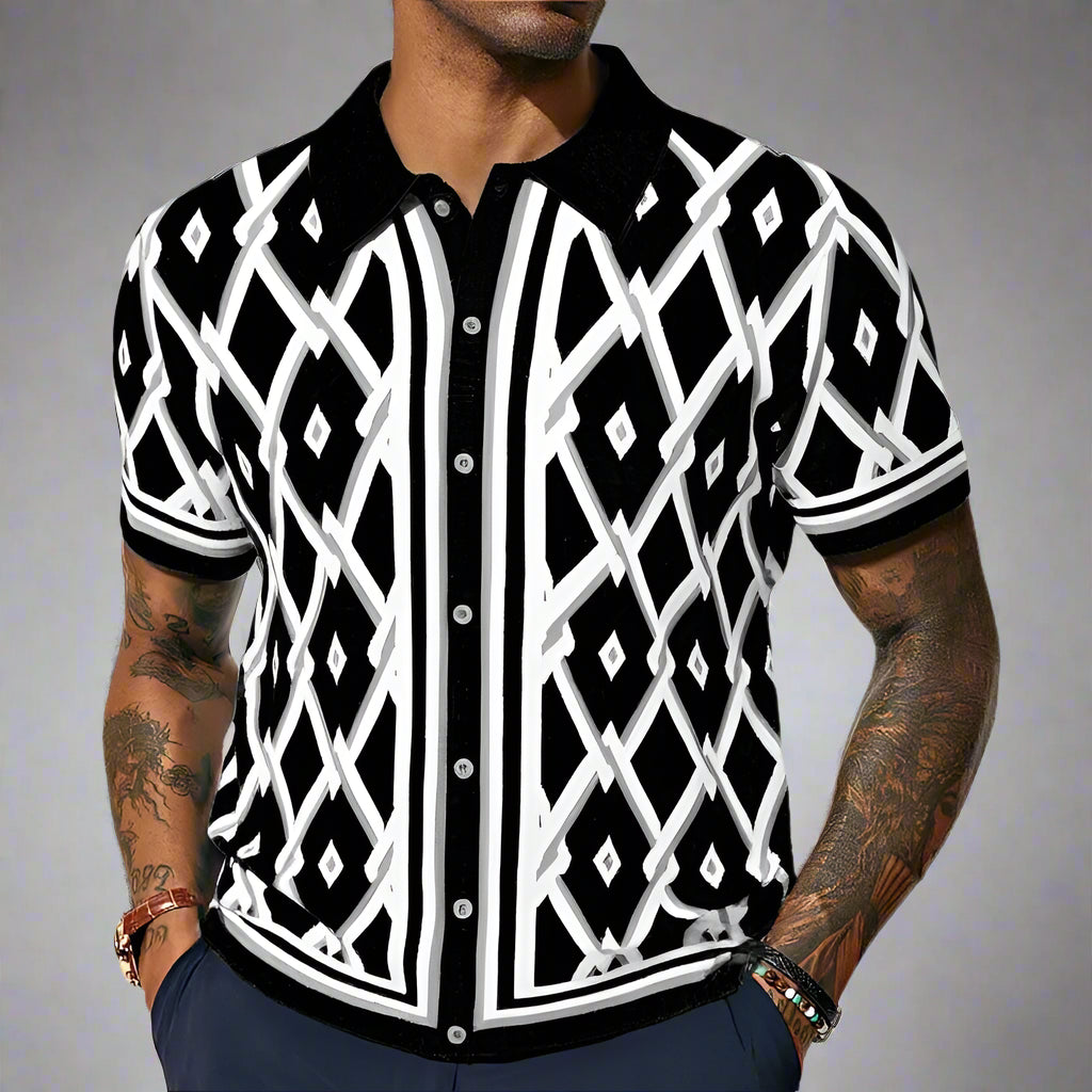 Dante RetroGrid Polo Shirt