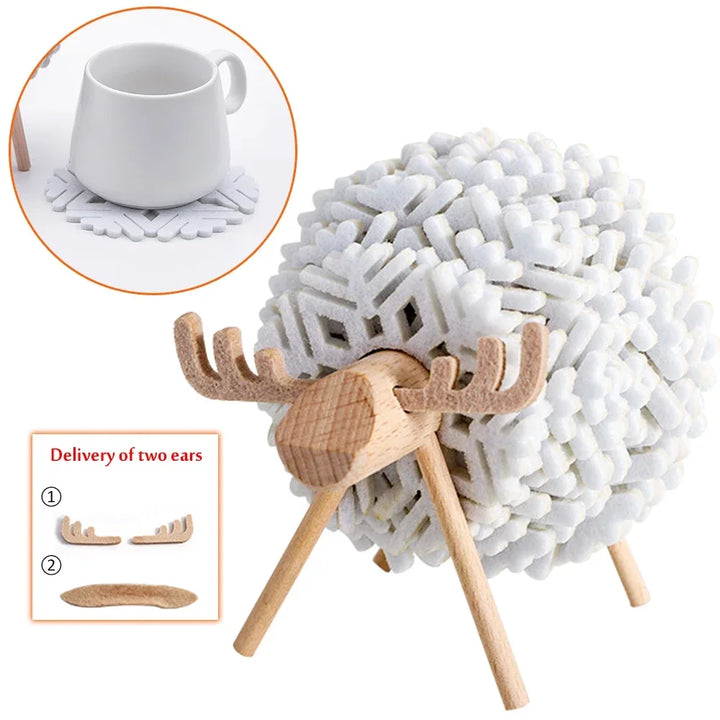 Nordic Reindeer Coaster Set