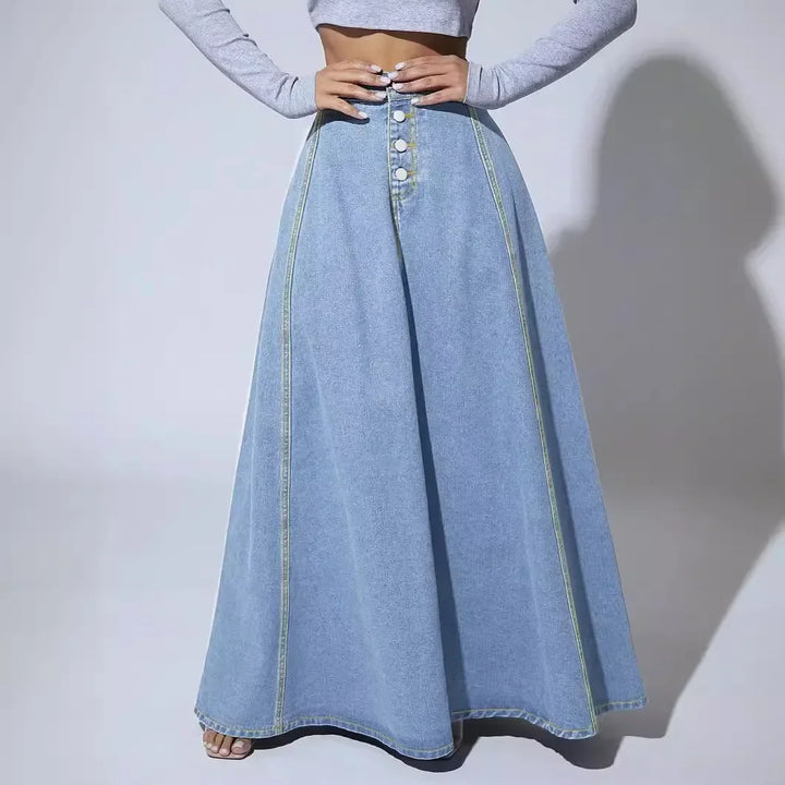 Silva Denim Long Skirt