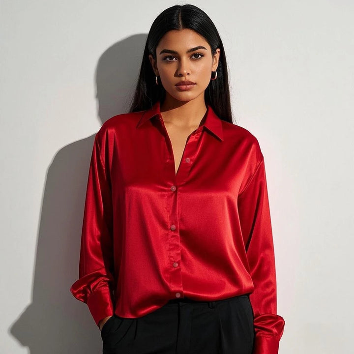 Amelie Satin Glow Shirt