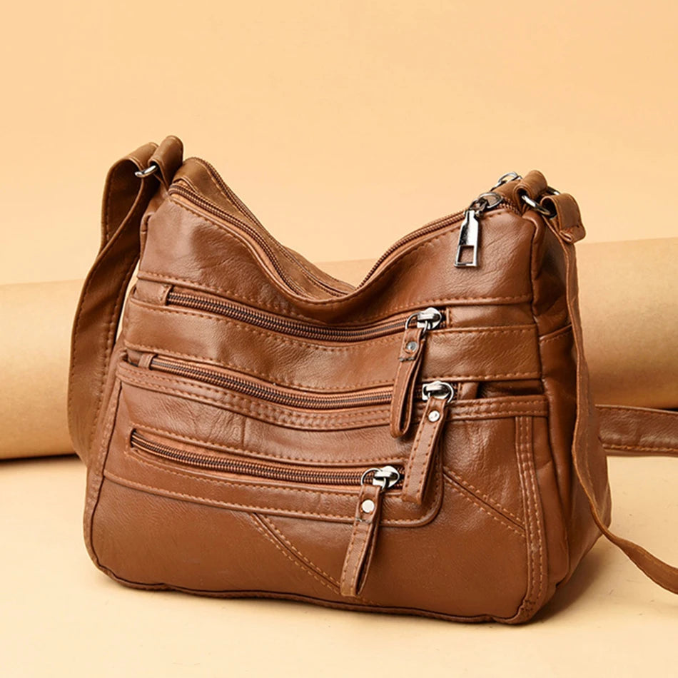 Carmela Multi-Pocket Shoulder Bag