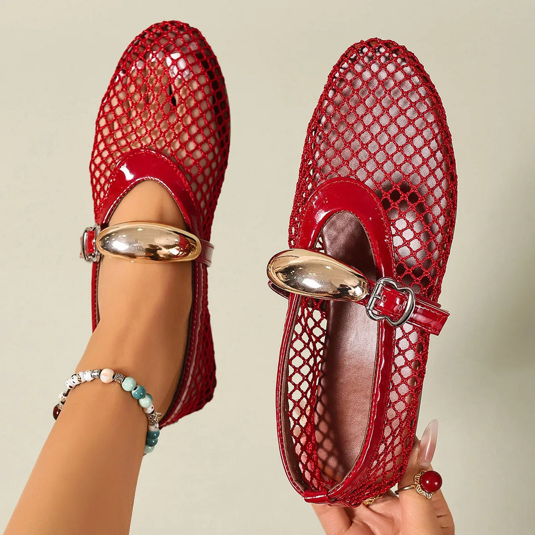 Sophia Vale Mesh Flats