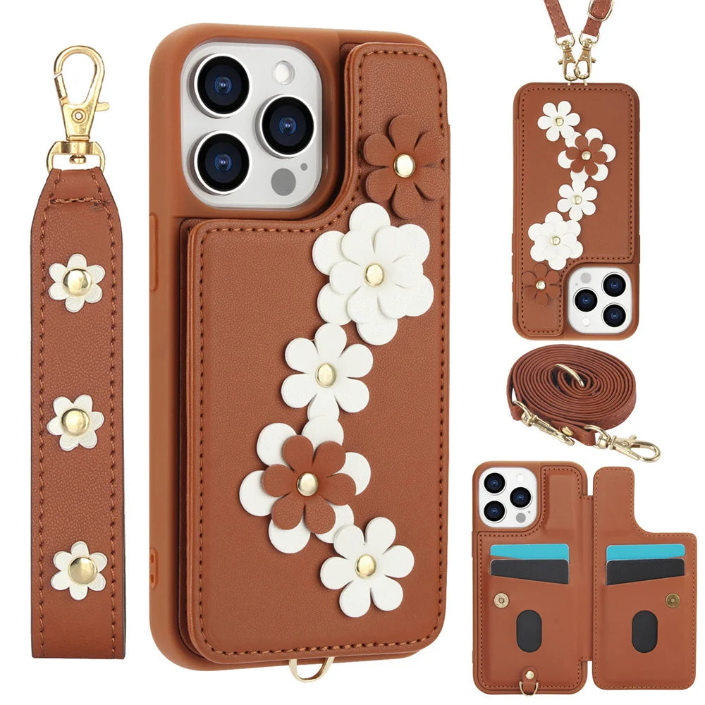 Ella Flower Wallet Case