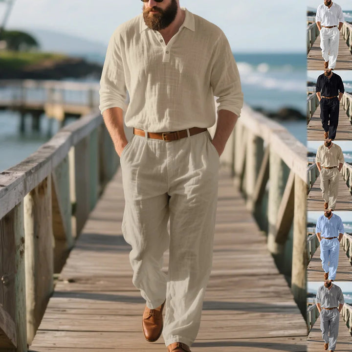 Declan Linen Shirt Set