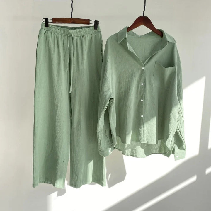 Zarelle linen Dress Set