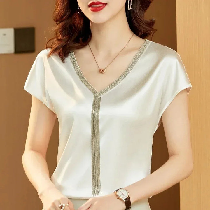 Liora Satin Silk Top