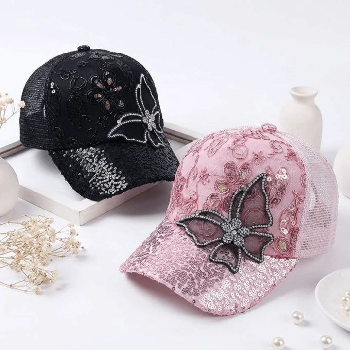 Daisy Butterfly Cap