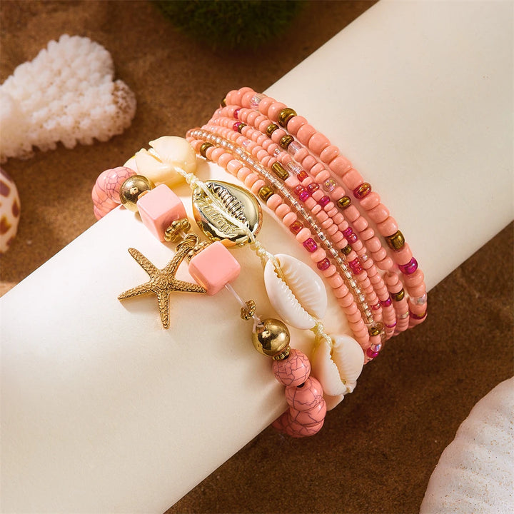Sienna Shell Bead Bracelet