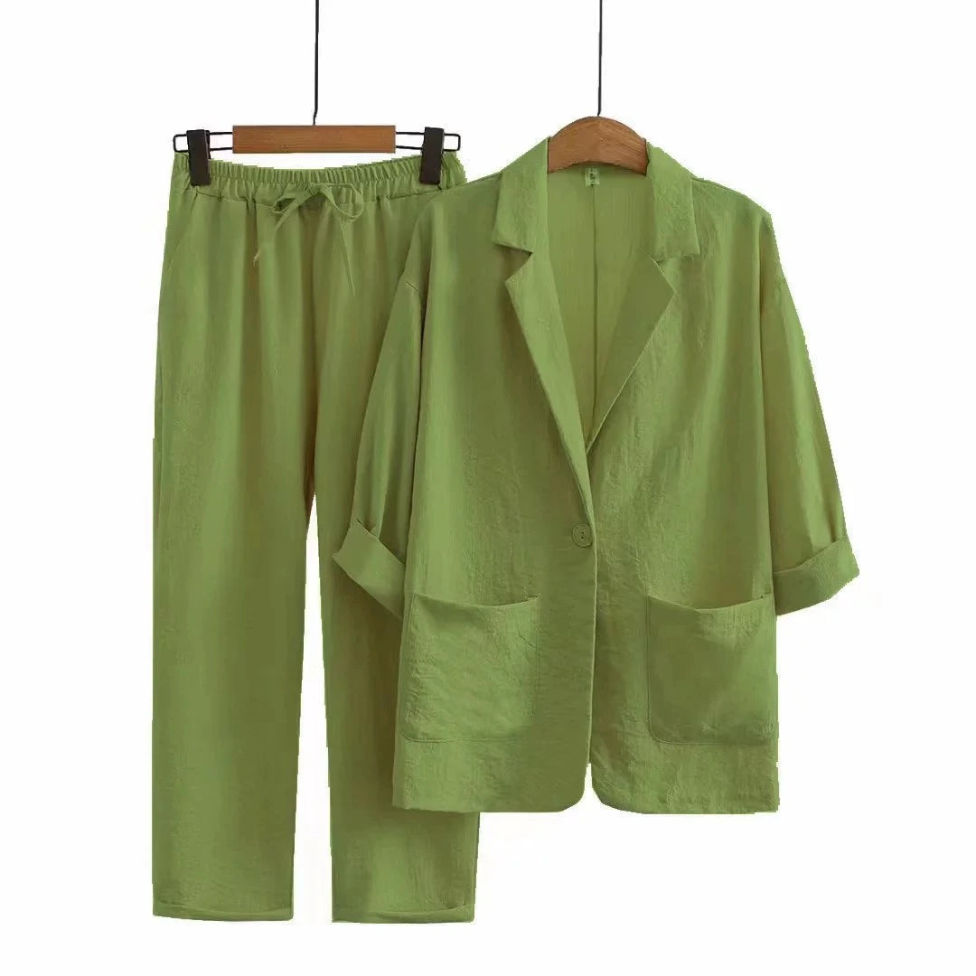 Verona linen Tailored Set