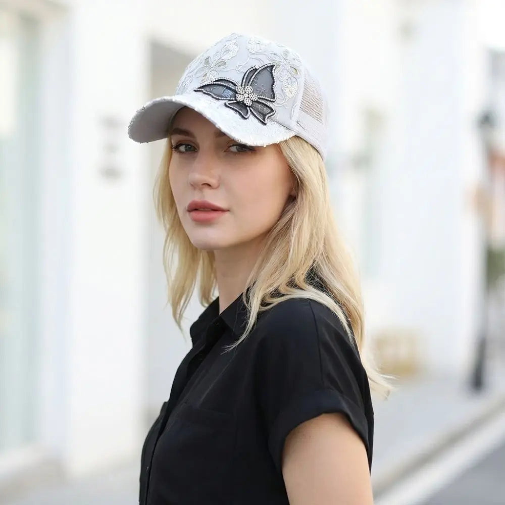 Daisy Butterfly Cap