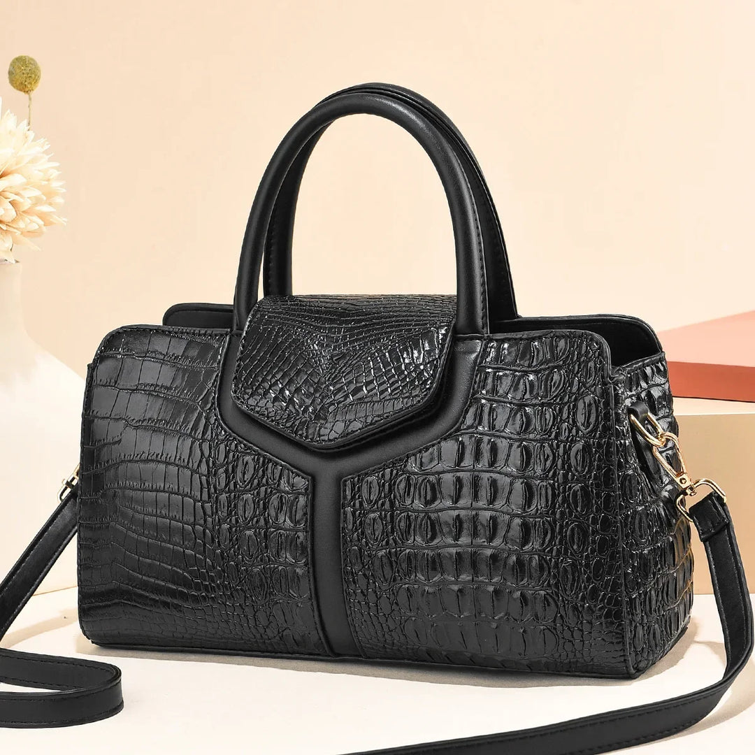Louvre Croc Handbag