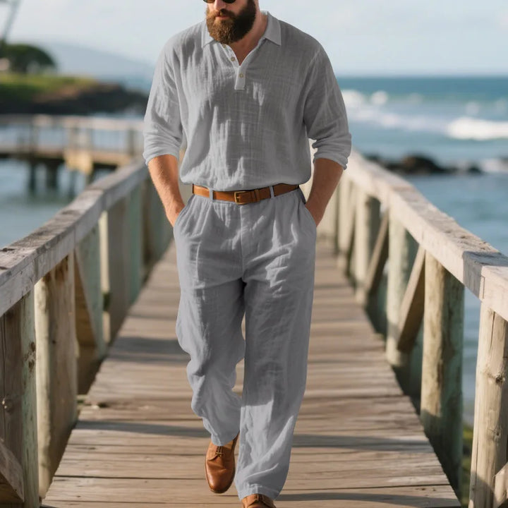 Declan Linen Shirt Set