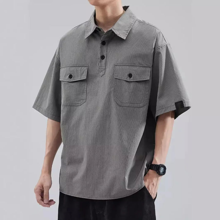 Nexo Button-up T-shirt