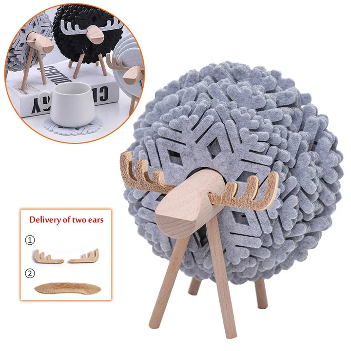 Nordic Reindeer Coaster Set
