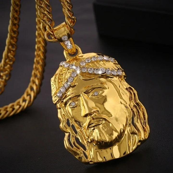 James Carved Crucifix Chain