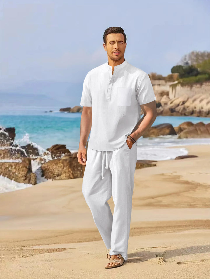 Jonathan Linen Shirt Set