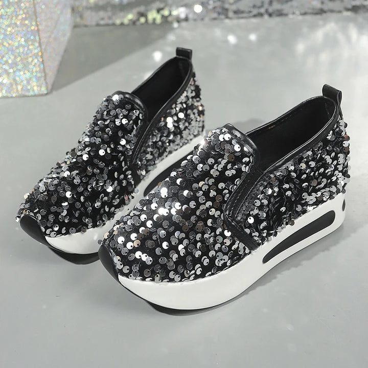 Alina Glitter Step Sneakers
