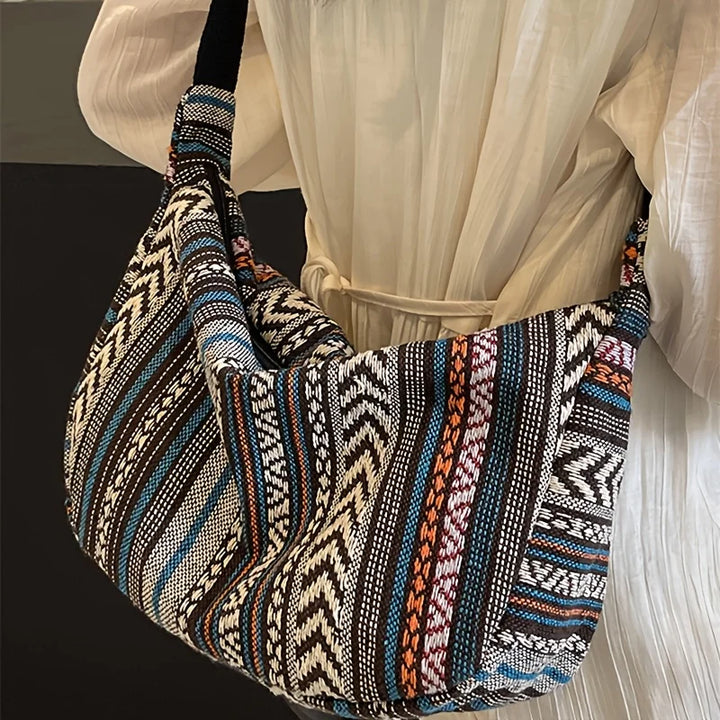 Elena Canvas Shoulder Bag