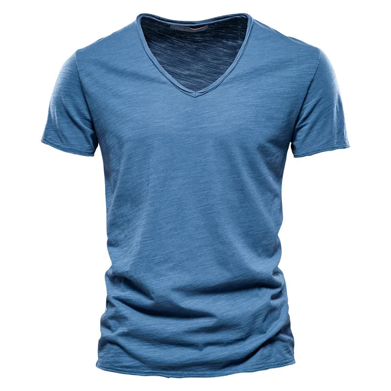 Adrian Linen V-neck Tshirt