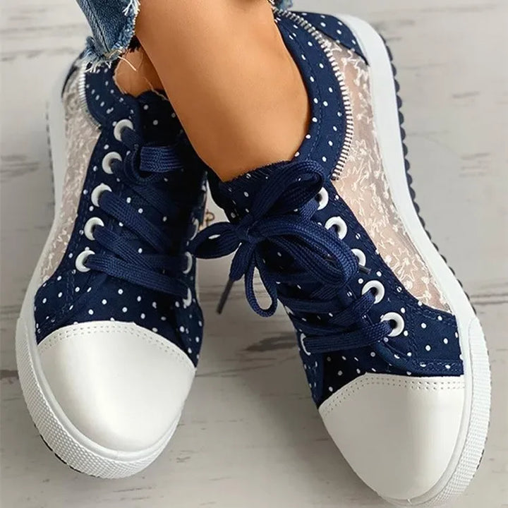 Camille Polka Court Sneakers