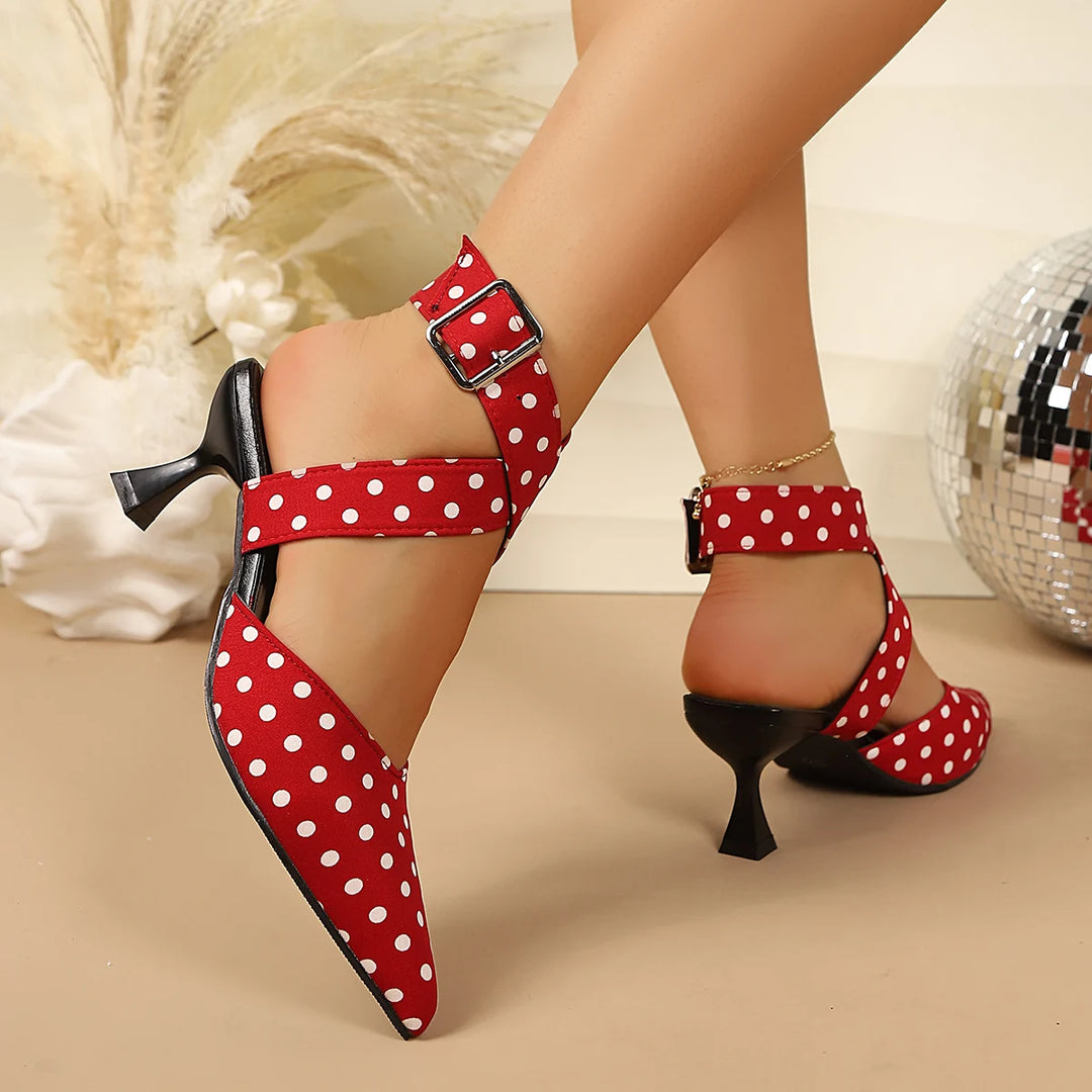 Lola Polka Strap Heels