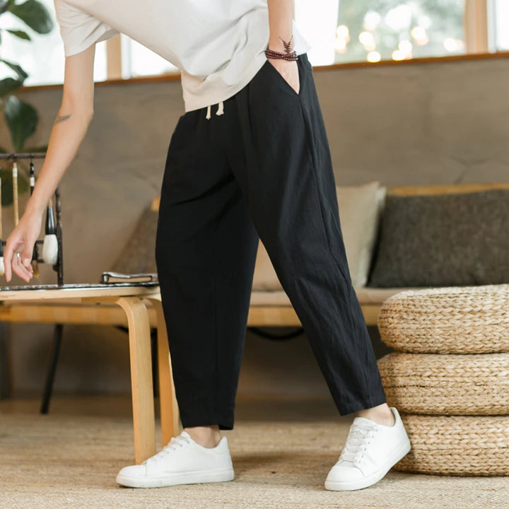 Mitchell Linen Straight Pants