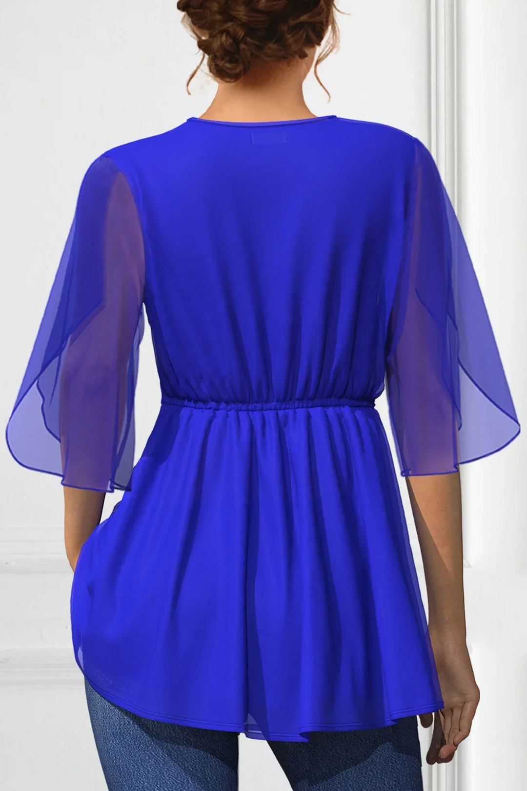 Amara Chiffon Belted Blouse