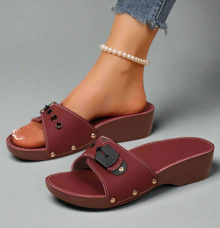 Ana Ease Heeled Slides