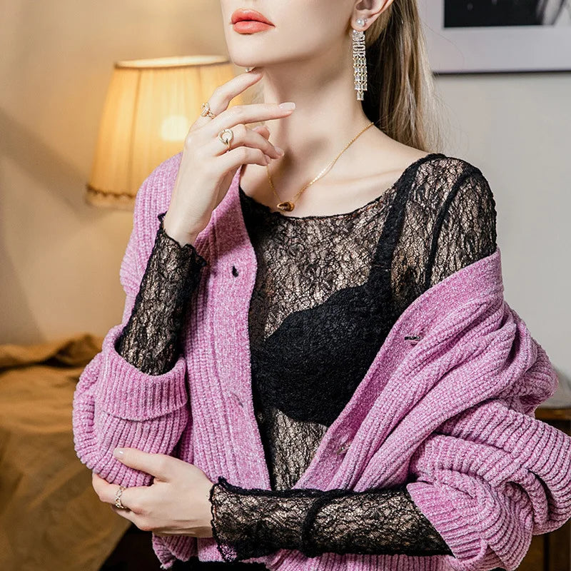 Nira Sheer Mesh Top