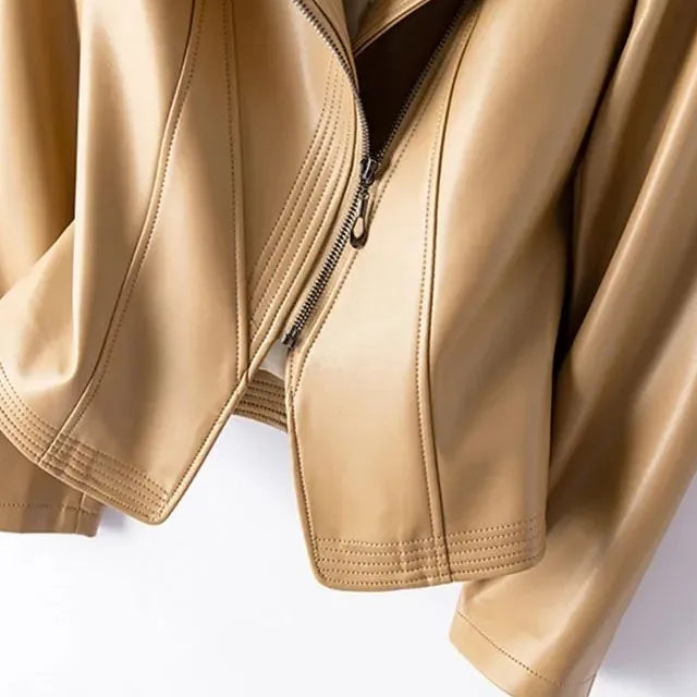 Evadne Gloss Leather Jacket