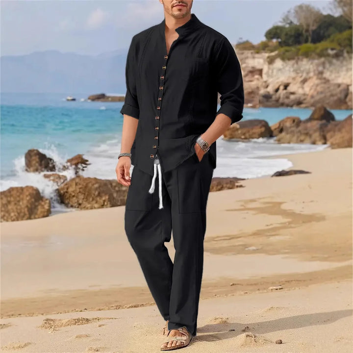 Steven Linen Shirt Set