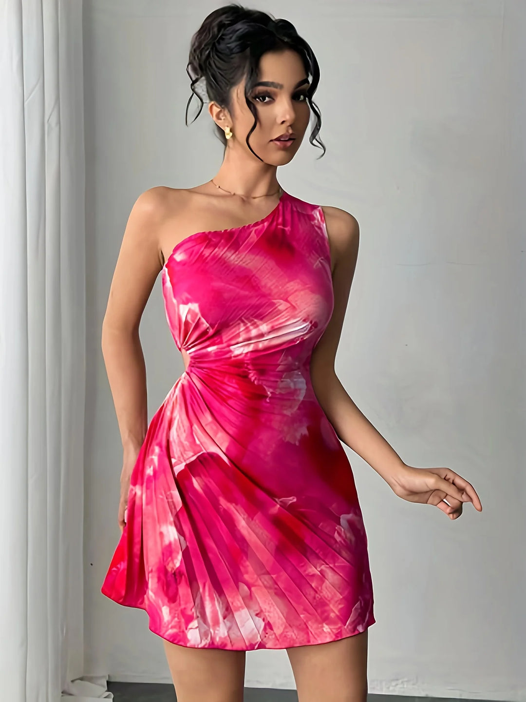 Amelia One-Shoulder Mini Dress
