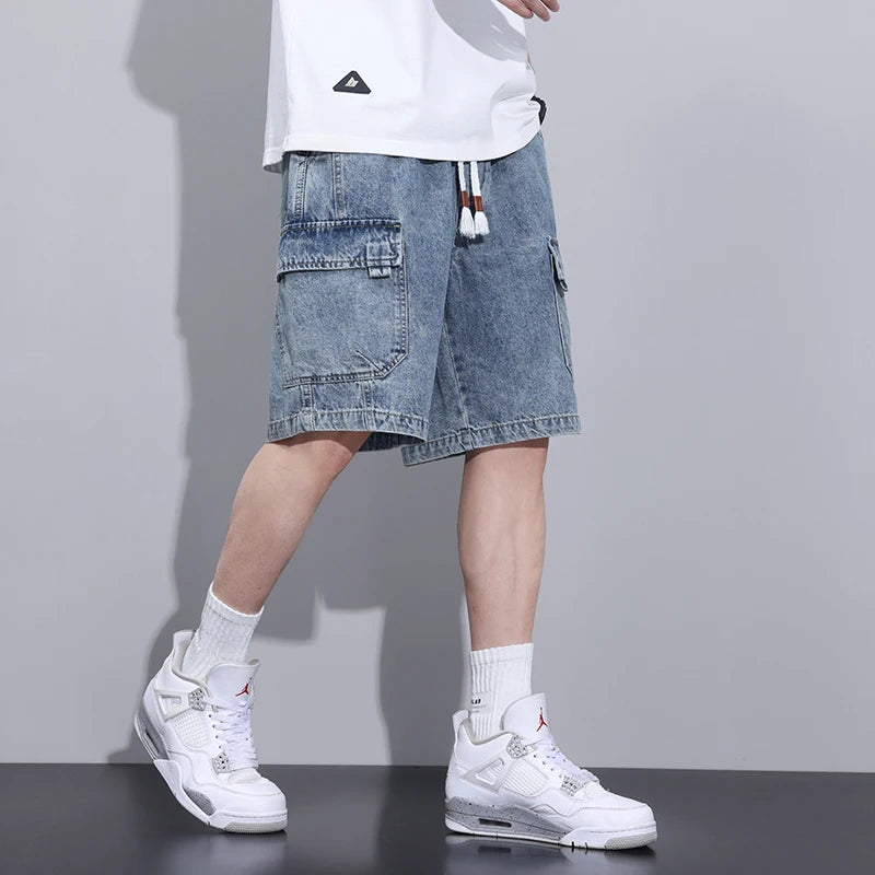 Stravo Denim Cargo Shorts
