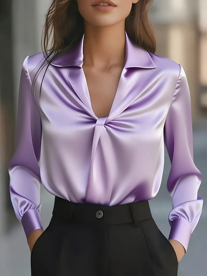 Elena Silk Satin Blouse