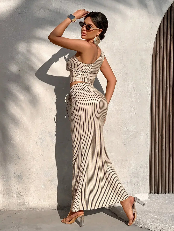 Cestia Ruched Skirt Set