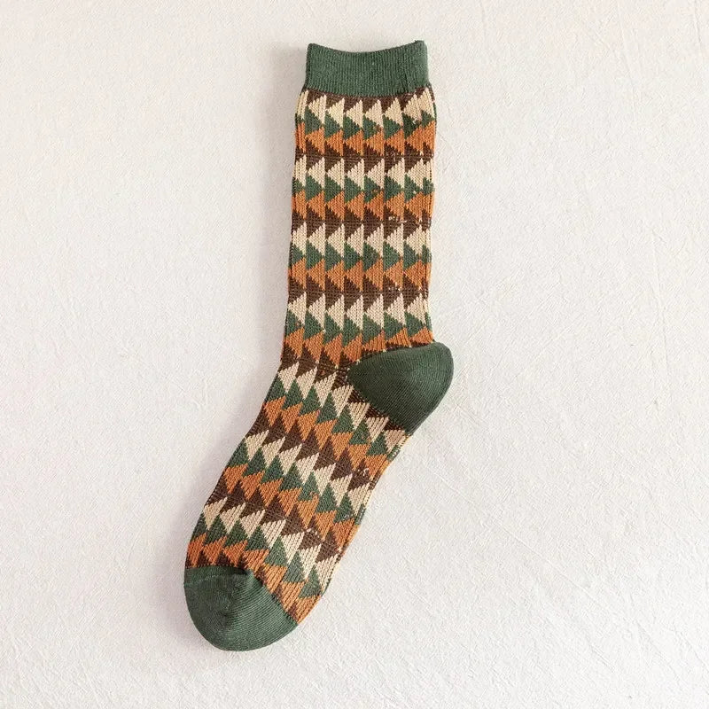 Olive Knit Socks