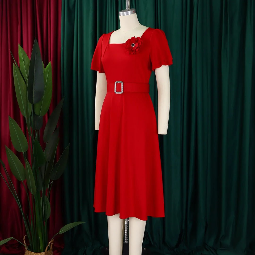 Vana Grace Belted Dress
