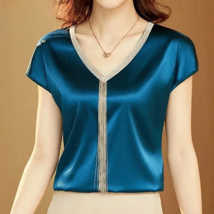 Liora Satin Silk Top