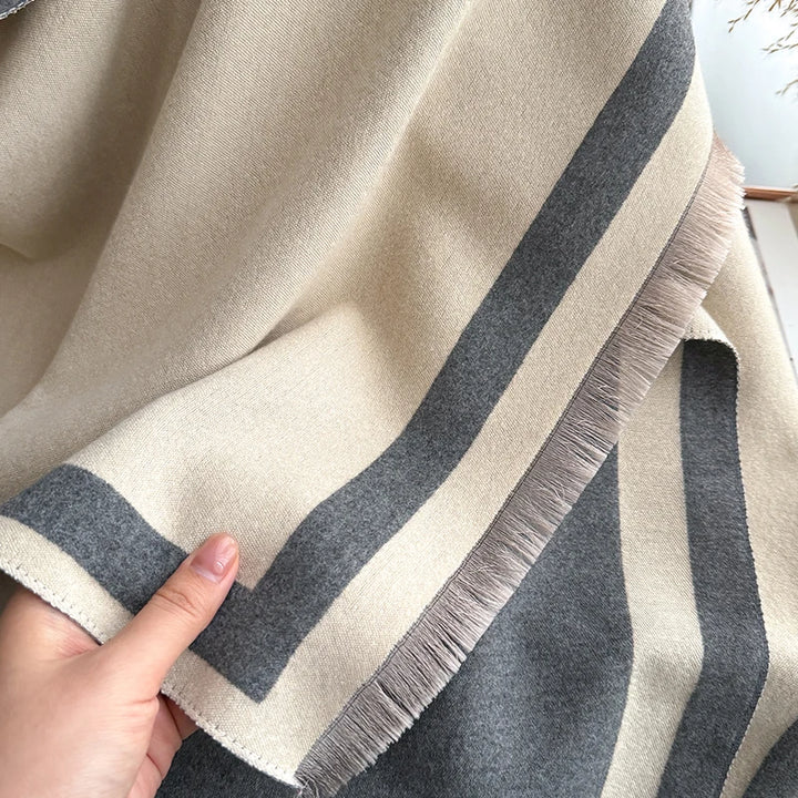 Serin Chic Border Scarf