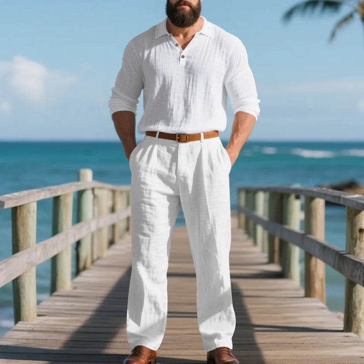 Declan Linen Shirt Set