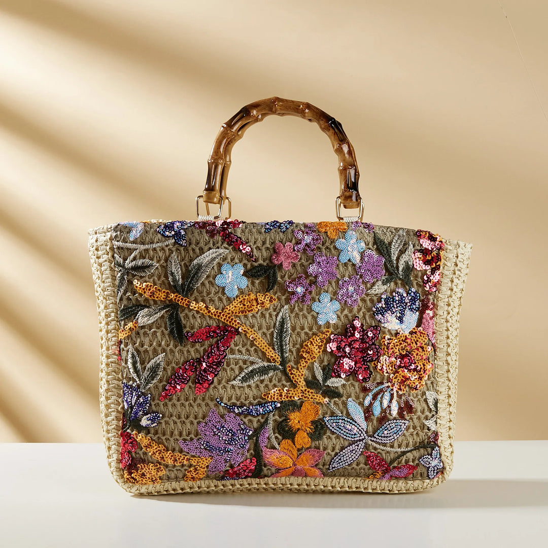 Alora Embroidered Tote Bag