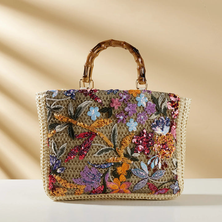 Alora Embroidered Tote Bag