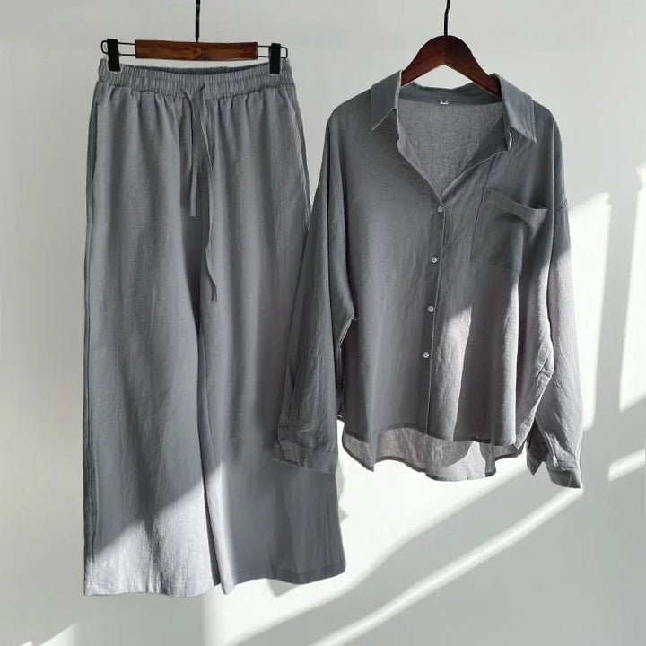 Zarelle linen Dress Set