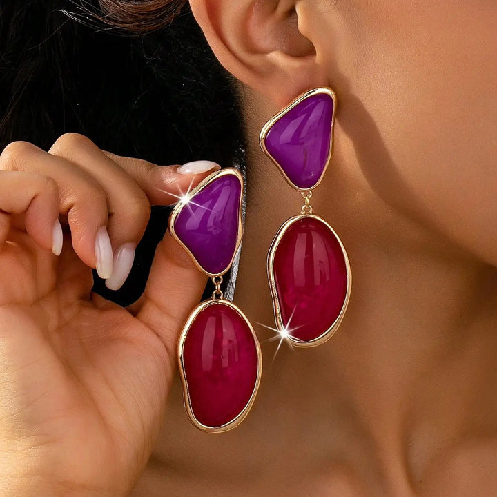 Elara Gem Drop Earrings