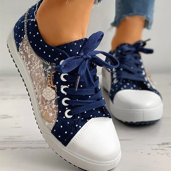 Camille Polka Court Sneakers