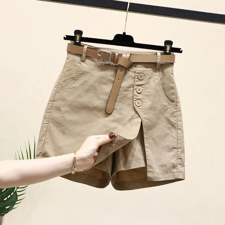 Vivienne Cotton Belted Shorts