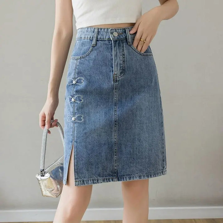 Amila Jeans Skirts