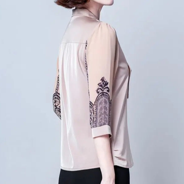 Clarisse Pearl Bow Blouse