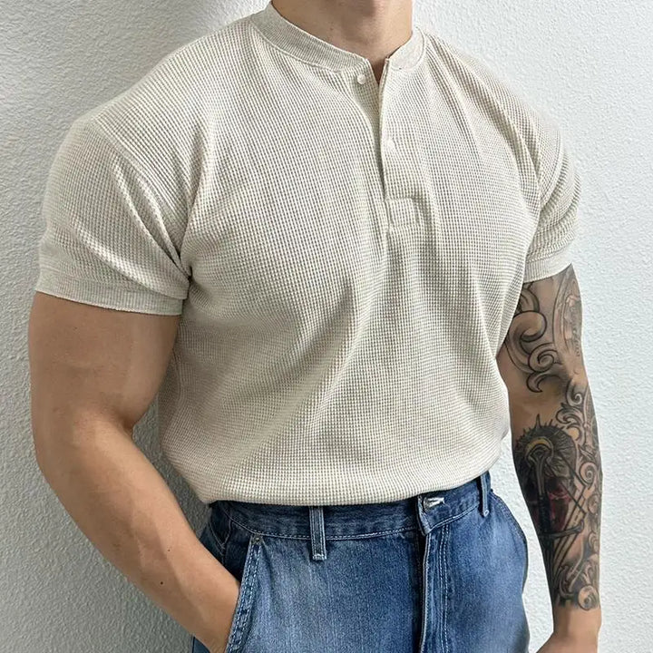 Joren Waffle Henley Shirt