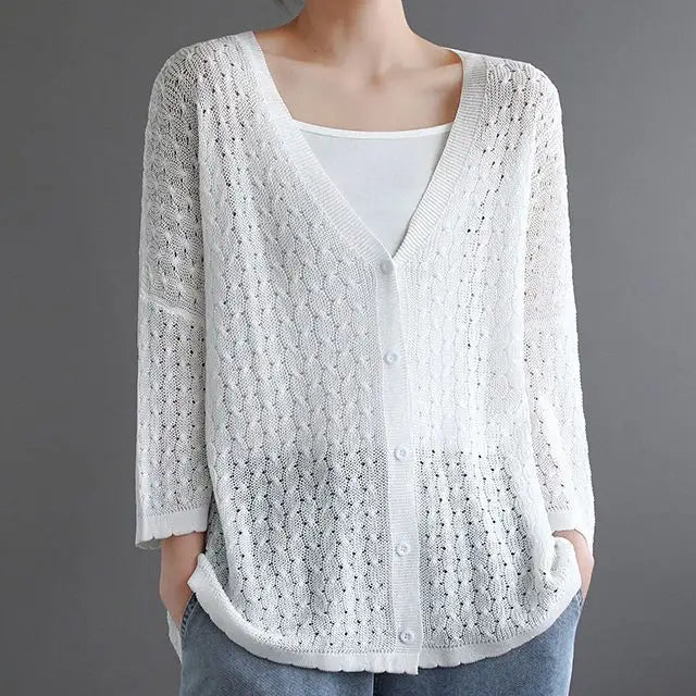 Maelle Lace Knit Sweater